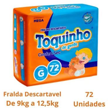 Imagem de Fralda Toquinho De Gente Confort Hiperpacotão Antivazamento - Diguinho