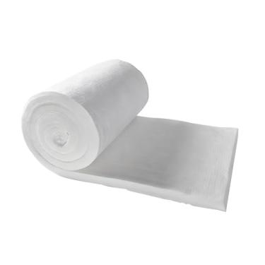 Imagem de CFMAIF Cobertor de isolamento à prova de fogo de fibra cerâmica 2300F, isolamento à prova de fogo de alta temperatura para forja, forno de cerâmica, forno, lava-louças (tamanho: 610 mm x 5 m, cor