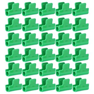 Imagem de 30 peças clipes de pressão de estufa grampos de fivela de filme plástico para fixação de filme de estufa com design convexo, serve para tubos de 11 mm de diâmetro