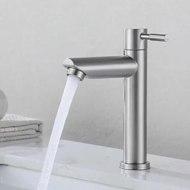 Imagem de Torneira Bancada Pia Banheiro Inox Premium 1/4 de Volta – Design Moderno, Alta Durabilidade e Instalação Simples