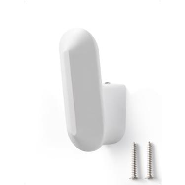 Imagem de JIASENBAO Pacote com 4 ganchos para roupão e toalha montados na parede para banheiros, ganchos de parede brancos para pendurar casacos, cozinha, serviço pesado