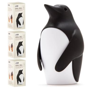 Imagem de Desodorizador de geladeira Monkey Business Chill Bill 3 unidades, suporte de bicarbonato de sódio para geladeira, desodorizador fofo de geladeira, utensílios de cozinha divertidos, removedor de cheiro