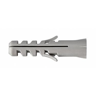 Imagem de Sfor - Bucha Nylon sem Aba, 6 mm, 100 Peças - Buchas para Bases Maciças, Tijolo Maciço e Concreto