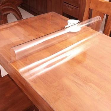 Imagem de Toalha De Mesa Transparente Em PVC Ecológica, Impermeável, Resistente 