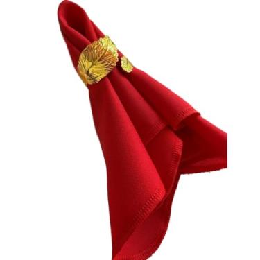 Imagem de Kit 30 Guardanapos De Tecido Oxford 35x35 Mesa Posta Buffet Festa Casamento Aniversario(Vermelho)
