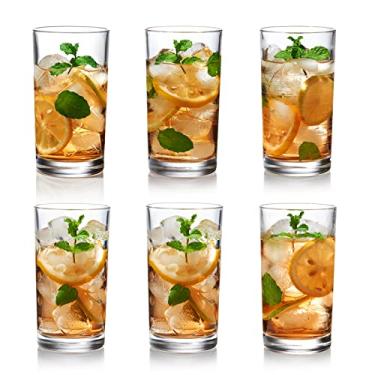 Imagem de KING CRYSTAL Copos de bebida Highball | Copos de vidro altos | Chumbo | Vidro de cristal grátis | Copos de água, copos de bar, copos de bebida | Vidro alto premium