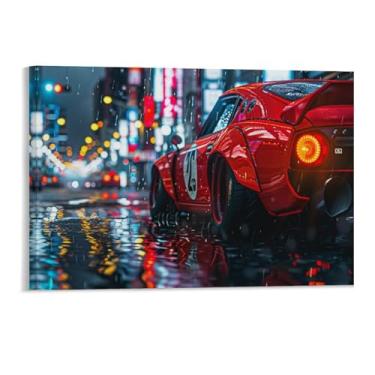 Imagem de HouLaiZhe Modificação Cultura Jdm Carro 350z Cartazes Esportivos Tela Estética Decoração de Quarto Pintura de Parede Impressões Sala de Galeria Decoração de Parede para Quarto Sala de Estar Escritório