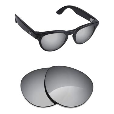 Imagem de Alphax Lentes de reposição polarizadas para óculos de sol Ray-Ban Meta Headliner RW4009F 51 mm - Opções, Titânio prateado espelhado