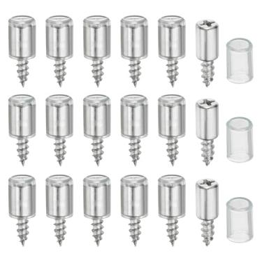 Imagem de PATIKIL Pinos de suporte de prateleira, 30 peças de pinos de prateleira de armário de metal para prateleiras com manga de silicone antiderrapante para armário de cozinha, armário de livros, estojo de