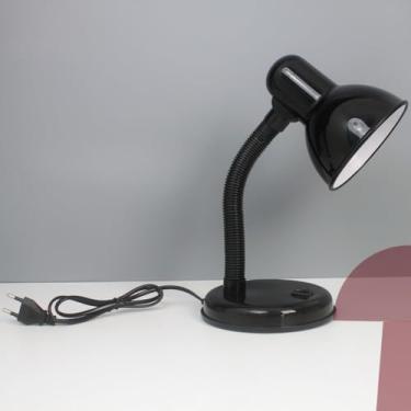 Imagem de Luminária De Mesa Abajur Rosa Preto Branco Articulado Articulável Abajur Manicure Estudo Leitura (CD20250567P)