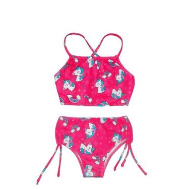 Imagem de Biquíni Infantil Juvenil Com Proteção Solar Uv 50 - Rey Shop, Magenta,