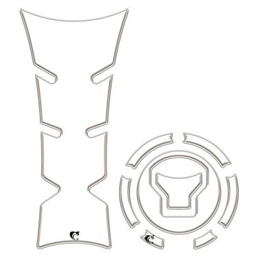 Imagem de Kit Adesivo Protetor De Tanque Moto Honda Cb Twister 300f 2025 - Transparente Transparente