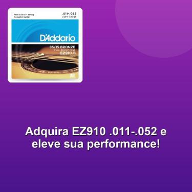 Imagem de Encordoamento Violao Aco Ez910 .011-.052