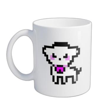 Imagem de Caneca Xícara de Café Porcelana 300ml Design Pixel Art Videogame