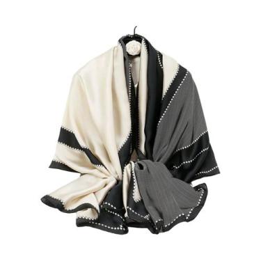 Imagem de Lenço de primavera feminino design de luxo material de poliéster lenço