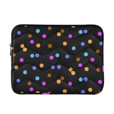 Imagem de Bolsa de laptop leve e fina de bolinhas, capa de transporte durável para tablet de viagem de trabalho, bolsas para laptop para mulheres, de 13 a 14 polegadas