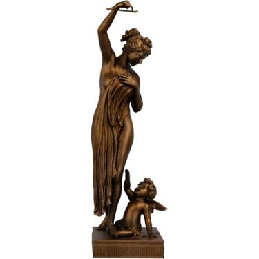 Imagem de Estátua Vênus - Roubando Flecha do Cupido - Afrodite (Cor Cobre Antigo)