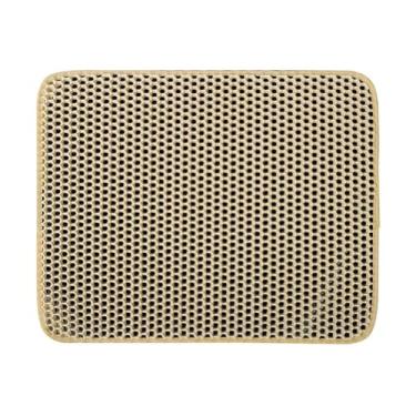 Imagem de Tapete Higiênico EVA Coletor de Areia para Gato Lavável Dupla Camada Antissujo(Cáqui,G - 55 x 75cm)