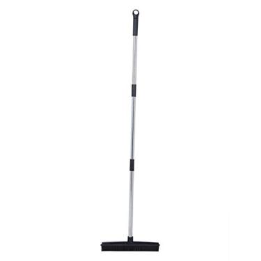 Imagem de GLOGLOW Vassoura Telescópica para Piso, Borracha e Material PP, 48 Polegadas, Remoção de Pêlos de Animais de Estimação, Limpeza de Várias Superfícies, Rosa Verde Preto Azul Nan Suprimentos de