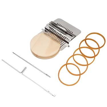 Imagem de aqxreight Ferramenta de Tecer à Mão Mini Ferramenta de Darning DIY Máquina de Remendo de Trança para Iniciantes Placa Trabalhando Uma de Peças Pequeno tricô Com Dois The e Weave Tool Darning Tool (Prata M)