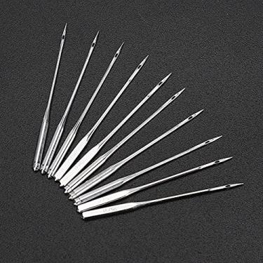 Imagem de GLOGLOW Agulhas de Máquina de Costura de Aço - Alta Dureza, Conjunto Premium de 100 Unidades Com Tipo 11, 12, 14, 16 e 18 para Vários Projetos de Tecido, Acessórios de Costura Doméstica (11#)