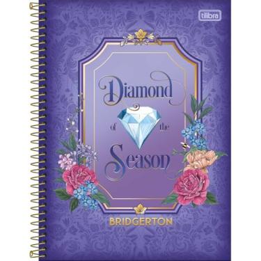 Imagem de Caderno Bridgerton Universitário Brochura TILIBRA - 1M 80 Folhas (Diamond Season)