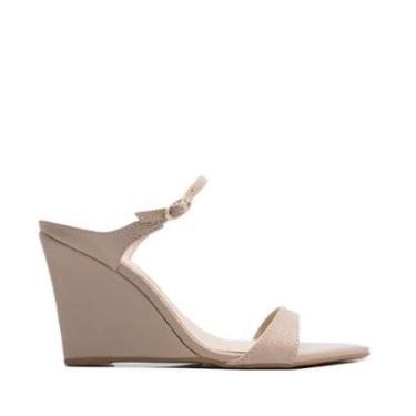 Imagem de Sandalia Unique Anabela Bege-Feminino