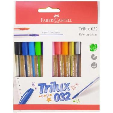 Imagem de Conjunto 10 Canetas Trilux 032 - FaberCastell - FABER CASTELL