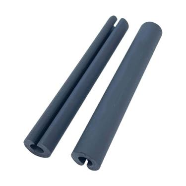 Imagem de Generic Protetor de cabos para carregadores de veículos elétricos (2 peças) para passagem em portas de garagem. e, ideal para fios e cabos.