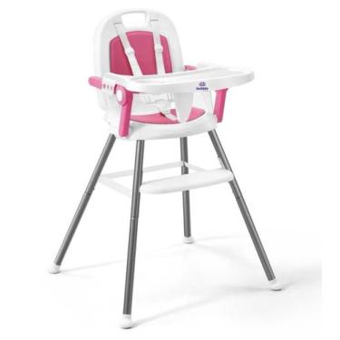 Imagem de Cadeira de Alimentação Portátil Cherry 3 em 1 Rosa - Bubble Baby