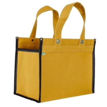 Imagem de Sacola de lona bolsa de lona resistente para supermercado feira hortfr