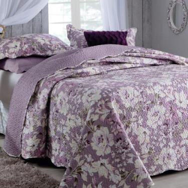 Imagem de Kit Cobre Leito Colcha Casal Boutex Dupla Face - Marrocos - 100% Polié