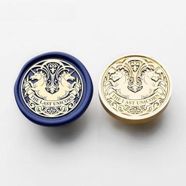 Imagem de 1 peça 3 cm selo de cera metal cabeça de cobre artesanato série pessoas e animais selo de cera envelope convite de casamento (DM-06)