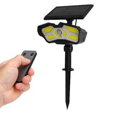 Imagem de SPYMINNPOO Luzes Solares Externas Refletores de Paisagem Solares Ajustáveis ​​à Prova de Intempéries para Jardim de Parque Doméstico ABS 647g Bateria de Lítio Controle Remoto para Piscina de Pátio