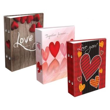 Imagem de Kit De 3 Albuns 10x15 / 120 Fotos Total 360 Fotos Love Amor Eterno Eternize Momentos