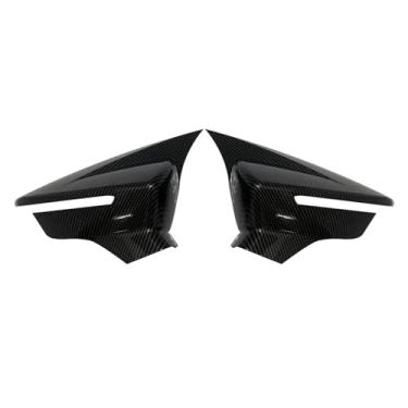 Imagem de Capa Para Espelho Retrovisor, Preto Brilhante/Fibra De Carbono, Compatível Com Seat Leon MK3 MK3.5 5F ST FR Cupra 2013-2019(Glossy Black)