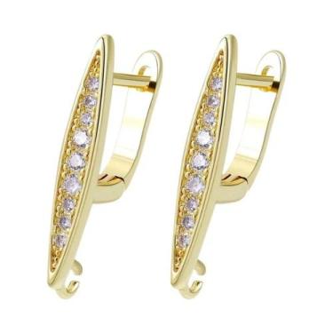 Imagem de Ganchos De Brinco Banhados a Ouro 18K, Anti-Alérgicos, Fecho De Brinco