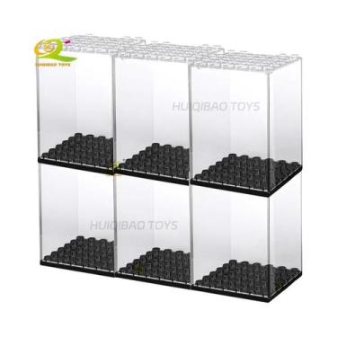 Imagem de Caixa De Exibição À Prova De Poeira Para Blocos De Montar De Natal Par