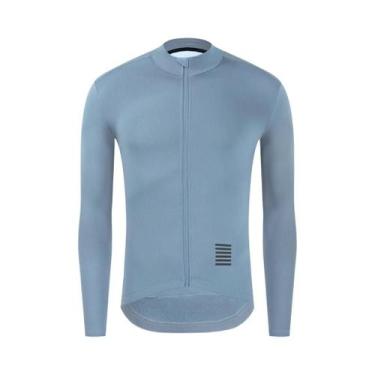 Imagem de Camisa de Ciclismo Masculina para Inverno - Manga Longa, Forro de Lã T