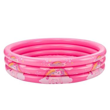 Imagem de DM Toys Piscina Inflável Infantil 190L Unicórnio