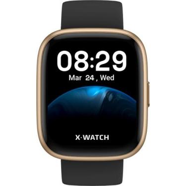 Imagem de Relógio Smartwatch X-WATCH XSWUQPI004A PXPX caixa dourada com pulseira