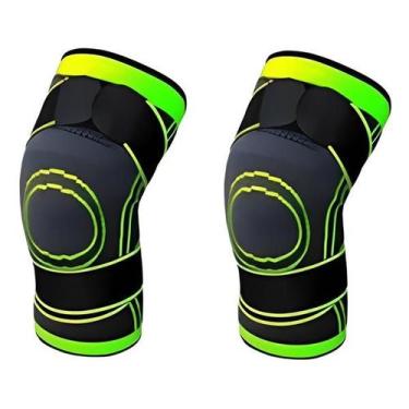 Imagem de 2 Joelheira Musculação Compressão Fitness Academia Corridabike - Crist