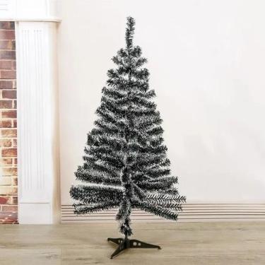 Imagem de Árvore Pinheiro De Natal Tradicional 90 Galhos Verde Com Neve 90 Cm A0