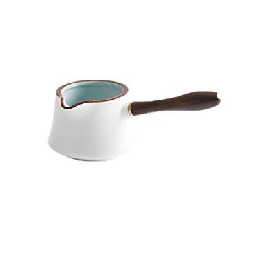 Imagem de Pratos de molho com alça - mini jarra de creme-jarra-leite-café - pratos de aperitivo para restaurante doméstico, 200 ml, barcos de molho estilo japonês - branco