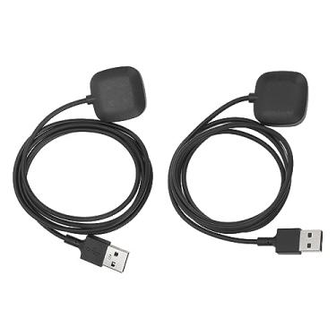 Imagem de YOUTHINK 2 Pçs Carregadores de Relógio Inteligente Relógio Magnético Carregador Doca Cabo Carregador Com Porta Usb 5v Entrada Saída Curto Circuito Protegido para Versa 3 Sentido (1M)