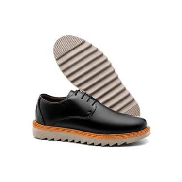 Imagem de Sapato Casual Masculino Derby Tratorado Confortável Elegante-Masculino