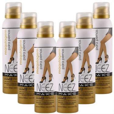 Imagem de Kit 6 Maquiagem P/ Pernas Spray Neez Profissional Esconde Estrias Celu
