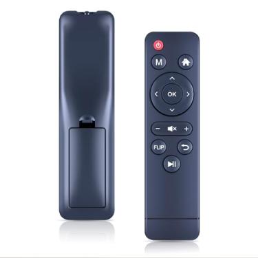 Imagem de WDZP Novo controle remoto de substituição adequado para ClokoWe M8, DBPOWER T20 PJ0703, ARTSEA W25, Blitzwolf BW-VP10, Wimius K2, Mirval LCD mini projetores de filmes portáteis