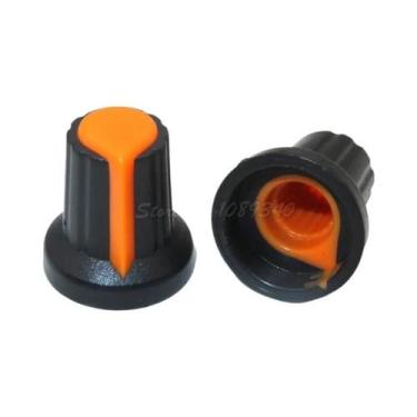 Imagem de Tampas De Botão De Potenciômetro Amarelo, Laranja, Azul, Branco E Verm