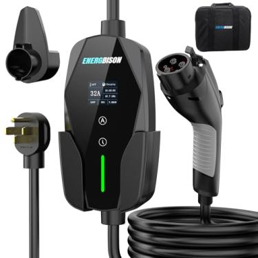 Imagem de Energbison Carregador EV de nível 2, carregador portátil de veículo elétrico 32A/7KW com cabo de 7 m, estação de carregamento EV doméstica, plugue NEMA 14-50 de 240 V, para todos os SAE J1772